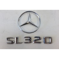 Mercedes R129 SL320 SL500 emblem set, for trunk SL320 and Star