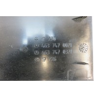 Mercedes W463 G500 G55 trim, rear door paneling, top center, black 4637470371