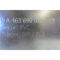 Mercedes W463 G63 G550 trim, interior quarter panel, right, black 4636900826