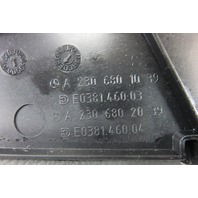 Mercedes R230 SL55 SL500 trim, center console side right, 2306801039 dark gray