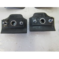 Mercedes R230 SL55 SL500 trunk lid bump stops, pads set, alpaca gray