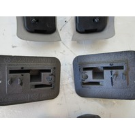 Mercedes R230 SL55 SL500 trunk lid bump stops, pads set, alpaca gray