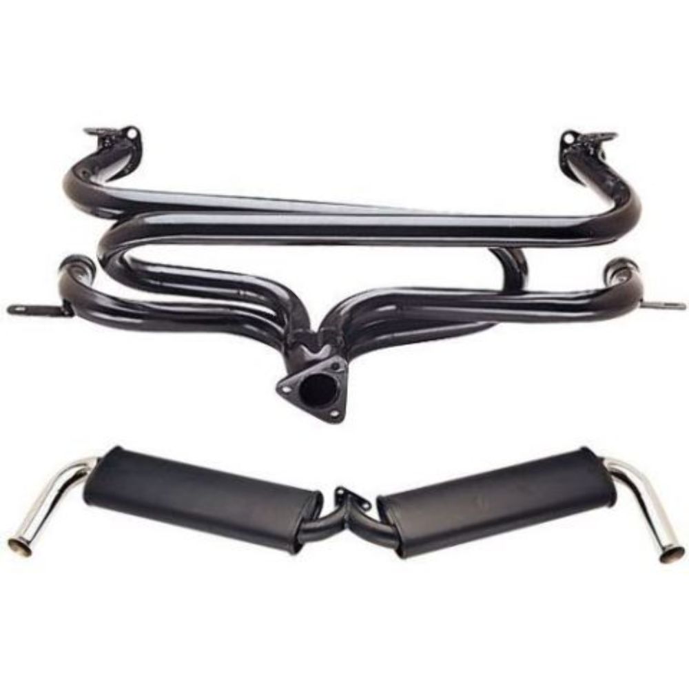 EMPI DUAL QUIET EXHAUST HEADER SYSTEM 1300-1600 BUG BEETLE 3648