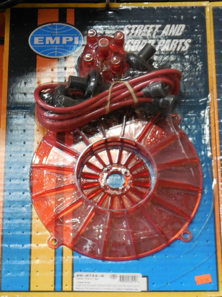 Engine Trim Dress Up Kit, 4pc, Red, Compatible with VW Bug, Dune Buggy