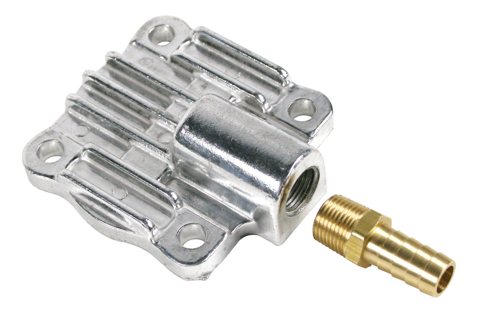 VW AIR COOLED BUG FINNED ALUMINUM FULL FLOW OIL PUMP COVER, 9226