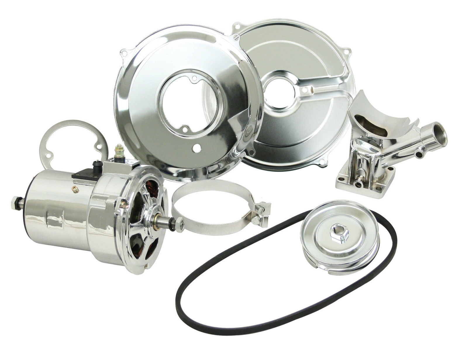 thumbnail image 2 of EMPI 9453 Chrome 75 Amp High Output Alternator For VW Bug, Ghia, Thing, Baja 2 of 2