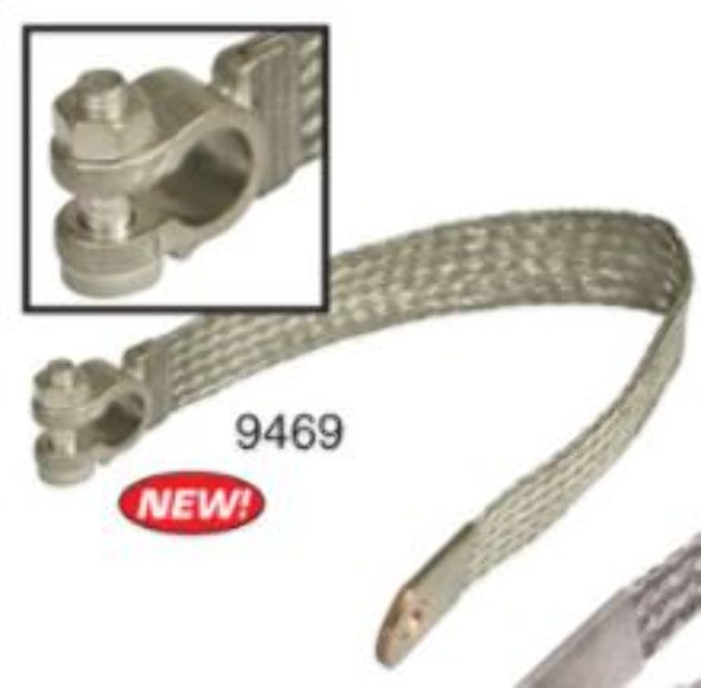 EMPI VW Bug Buggy 14" Braided Battery Cable Chassis Ground Strap 9469
