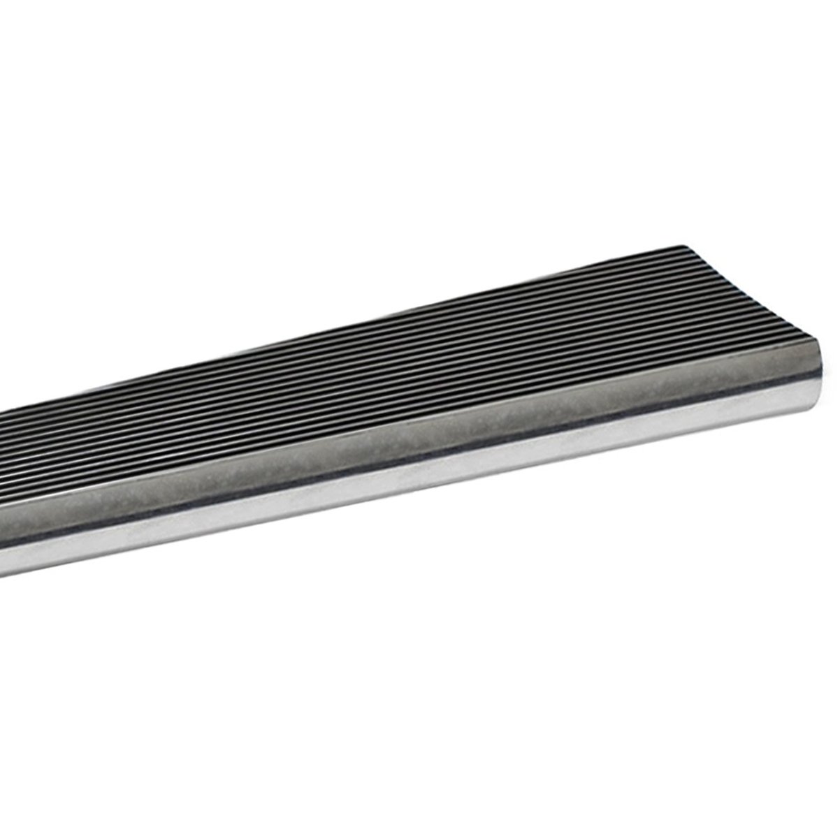VW Bug Super Beetle Type 1 Black Polished Billet Running Boards, Pair 153019 EMPI Pirate Mfg