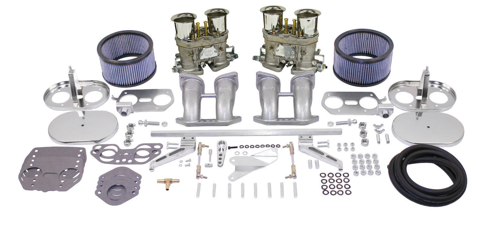 EMPI DUAL 40 HPMX TYPE 2BUS & TYPE 4 CARB. KITS WITH CHROME AIR