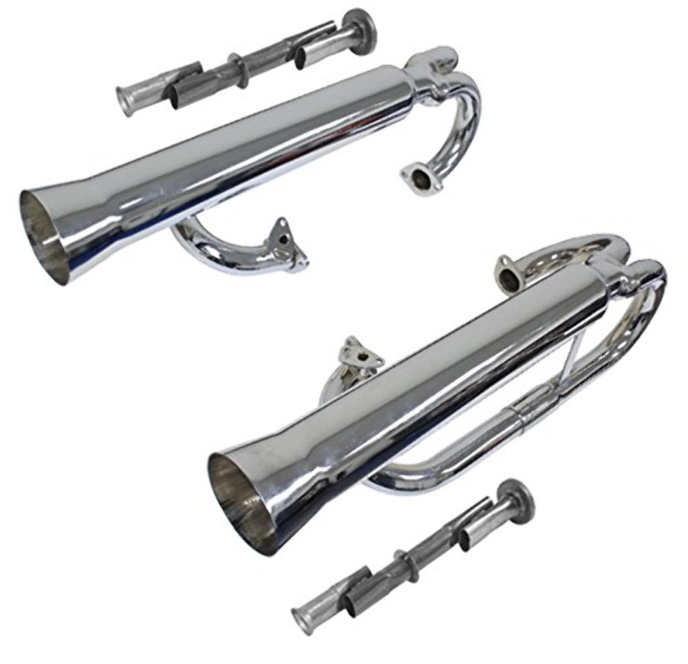 RACING DUAL EXHAUST, COATED, dune buggy vw baja bug | Pirate Mfg