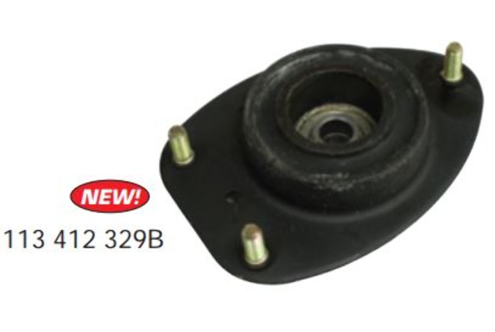 Upper Strut Mount, VW Super Beetle 19711973 through Chassis, 113 412