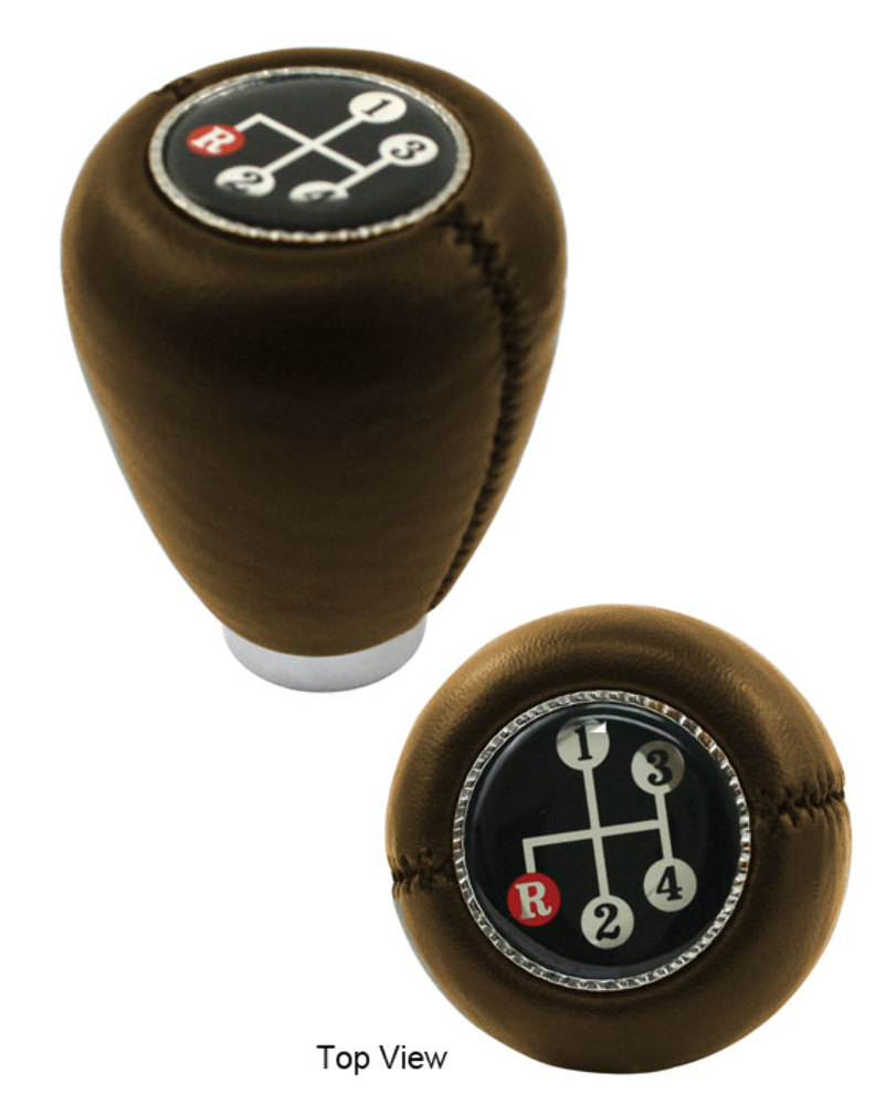 EMPI VW BUG SHIFT PATTERN GEAR SHIFT KNOB BROWN 794641 Pirate Mfg