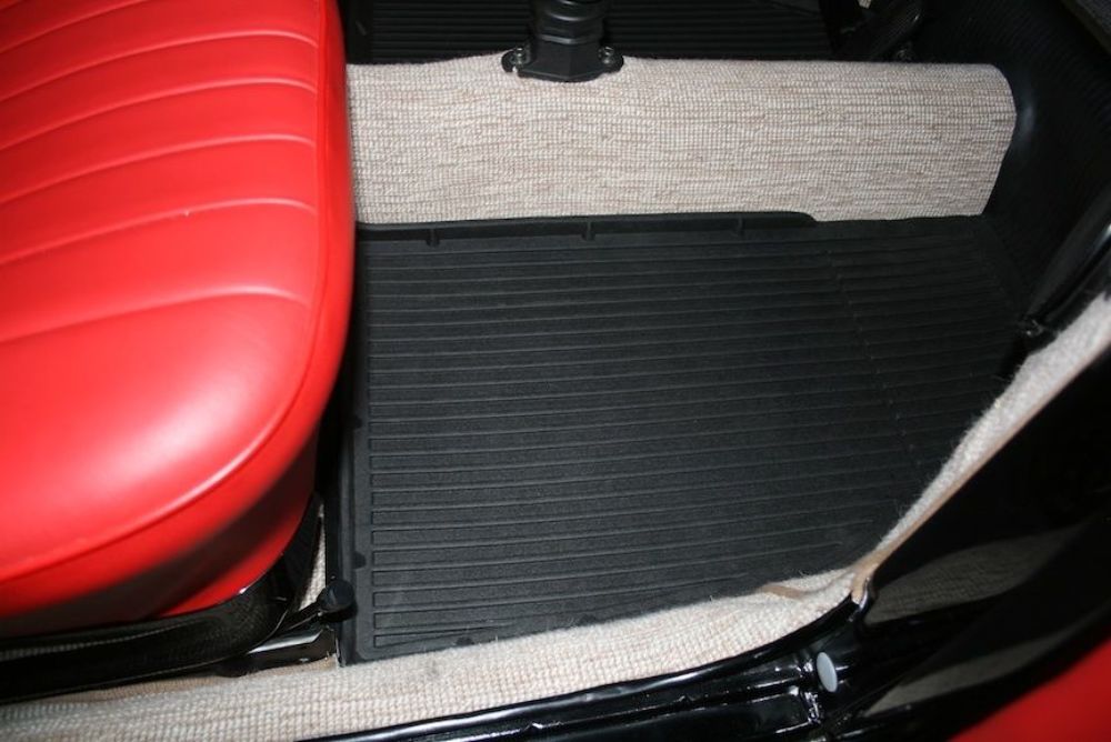 VW Bug Beetle Baja All Weather Floor Liner Mats All Years, 5872 Front