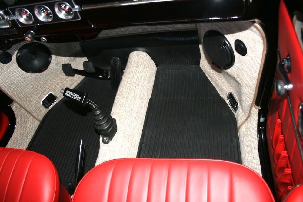 VW Bug Beetle Baja All Weather Floor Liner Mats All Years, 5872 Front