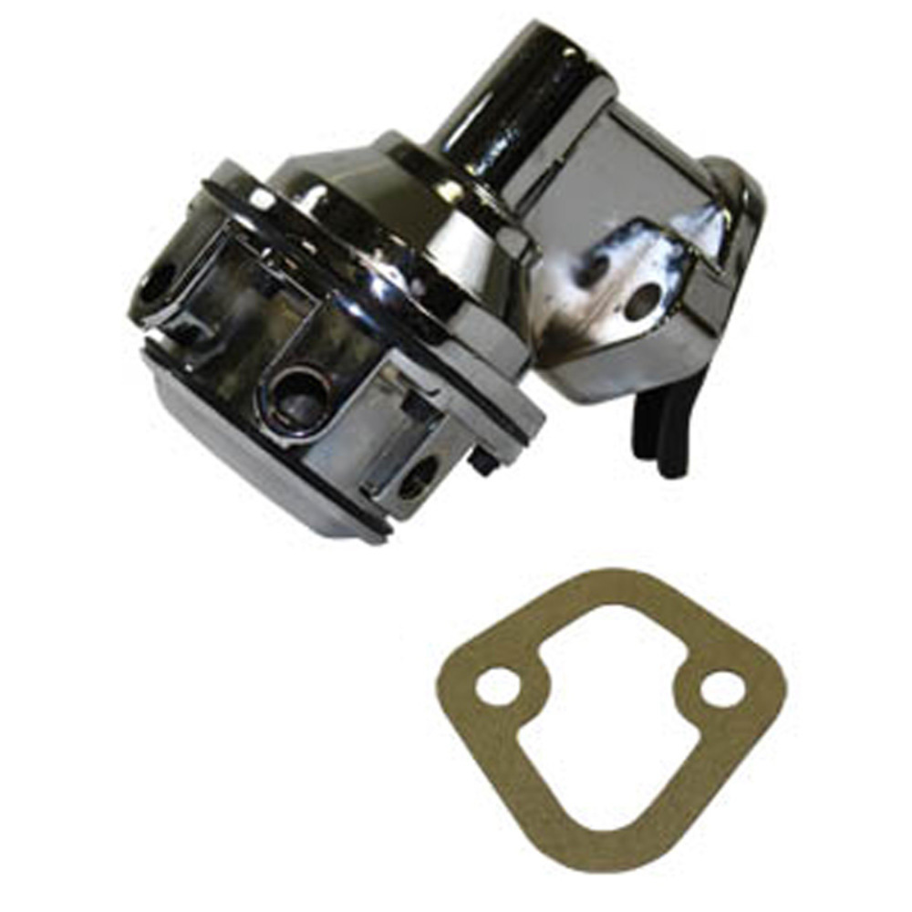 Chrome Mechanical Fuel Pump Chevy SBC V8 265 283 305 307 327 350 1/4