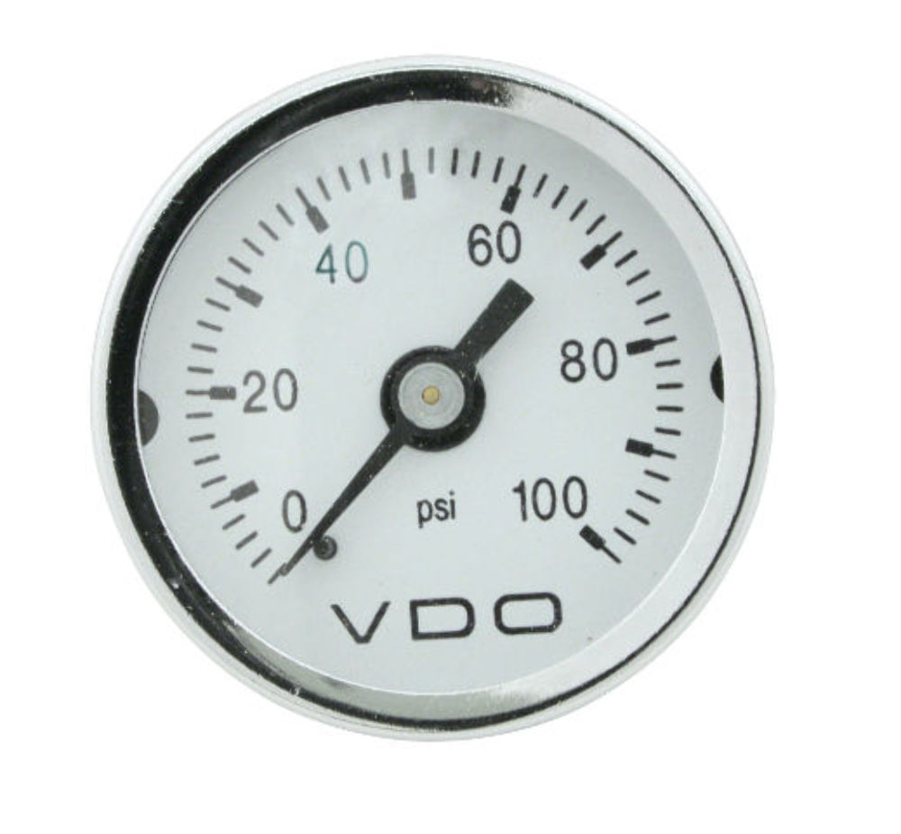 VW AIR COOLED OIL/FUEL PRESSURE VDO MINI PSI GAUGE 11/2, 1/8 X 27 NPT