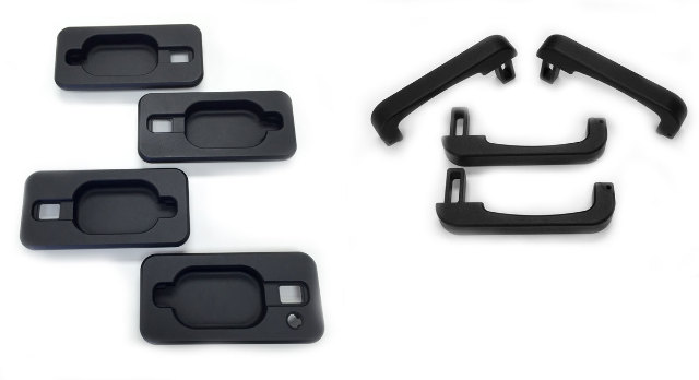 H20047SC 2005-2010 H2 Hummer SUT Chrome Billet Tail Gate Bucket & Handle Set | Pirate Mfg