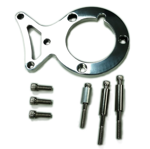 Chrome Aluminum Alternator Bracket SBC Chevy LWP 283-350-400 V8 Hot Street Rod