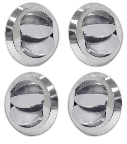 Pirate Chrome Billet Aluminium Dash Vent Covers for HUMMER H3 Set of 2