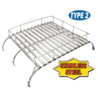 VW Bus Westfalia S. Steel Roof Rack, Classic Knock Down Style Type 2 1950-1979 VW Bus Westfalia S. Steel Roof Rack, Classic Knock Down Style Type 2 1950-1979