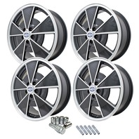 9736 EMPI BRM STYLE WHEEL PACKAGE, NEW VW BEETLE, 4PC SET, GLOSS BLACK, 17 X 7 9736 EMPI BRM STYLE WHEEL PACKAGE, NEW VW BEETLE, 4PC SET, GLOSS BLACK, 17 X 7
