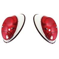 Tail Light Assemblies, Right & Left, Pair, VW Bug 1962-1967 111 945 096/095N Tail Light Assemblies, Right & Left, Pair, VW Bug 1962-1967 111 945 096/095N