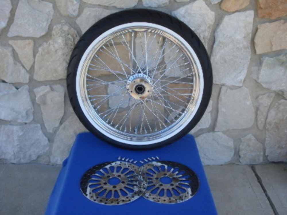 21X3.5 60 SPOKE FRONT WHEEL 120/7021 WWW SHINKO TIRE KIT HARLEY