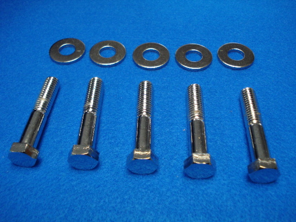 thumbnail image 2 of Working Class Choppers Chrome Rear Pulley Allen Bolts For Harley | 7/16-14 X 2-1/2" | Sprocket Mounting 2 of 5