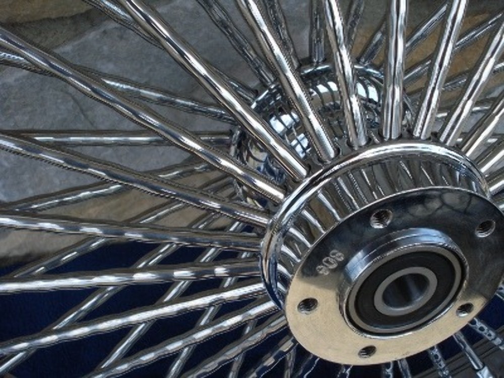 KCINT 21x3.5 80 Spoke Chrome Front Wheel – For Harley Road King Street Glide Touring Dyna WG 00-07