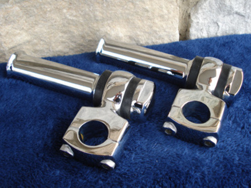 5/" CHROME DOG DAWG BONE RISERS FOR HARLEY DAVIDSON SPRINGER