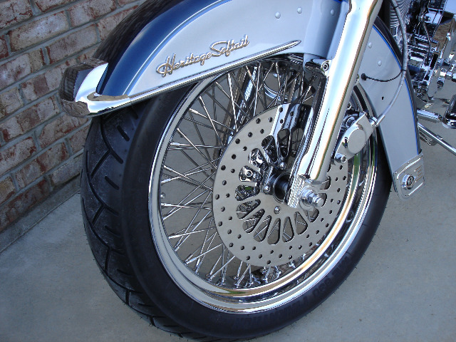 FRONT FENDER WITH TRIM HOLES FOR HARLEY FLST FLSTC HERITAGE DELUXE