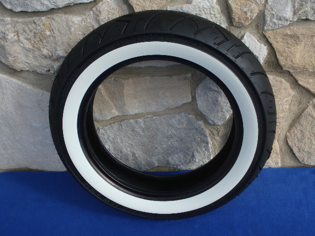 130/90-16 SHINKO 777 HD WIDE WHITEWALL REAR TIRE FOR HARLEY MODELS