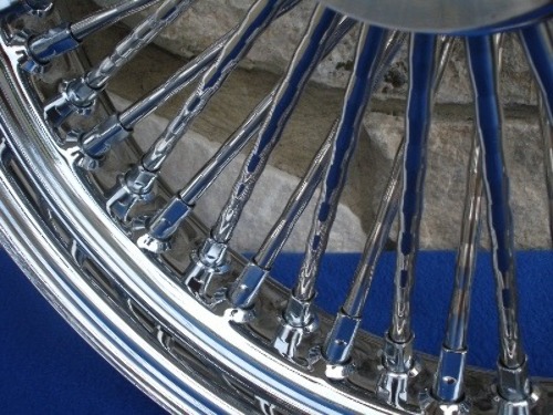モイス8テン　ハナサマ 21 3.5 52 Mammoth Fat Stainless Spoke Front Wheel Black Rim