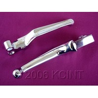 WIDE CHROME LEVERS FOR MOST HARLEY 1982-95 PARTS